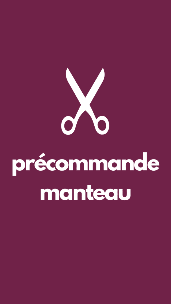 Précommande manteau