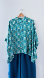 Mosaique verte et bleu